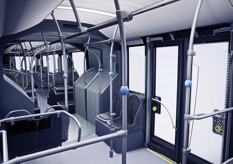 Интерьер Mercedes-Benz eCitaro G 2019 года  (фото 2 из 2)